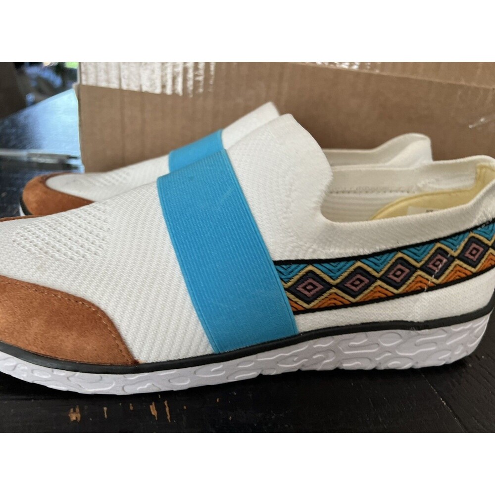 MUK LUKS Boardwalk Power Walk Women's Slip-On Sneakers Sz 10